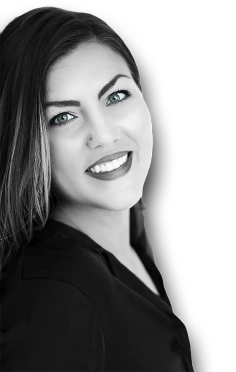 Dr. Julia Garcia, black and white portrait